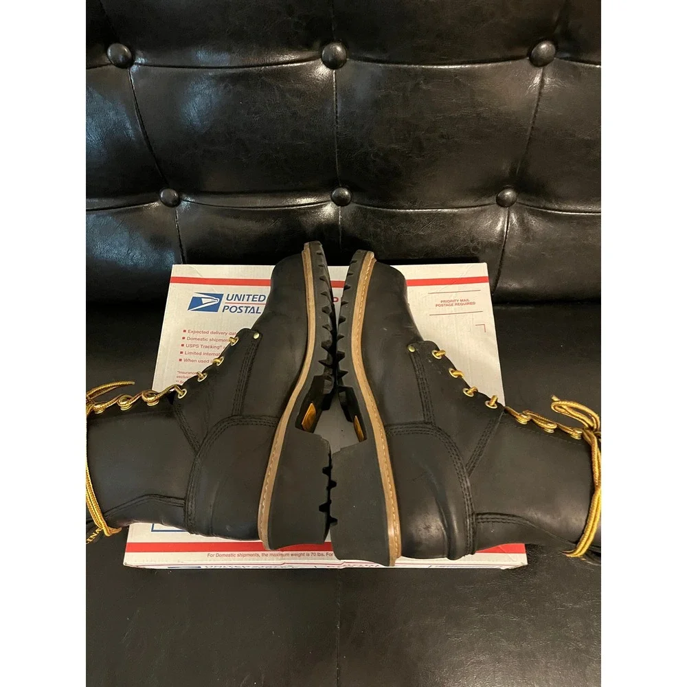 Carolina Leather Waterproof Logger Work Boots